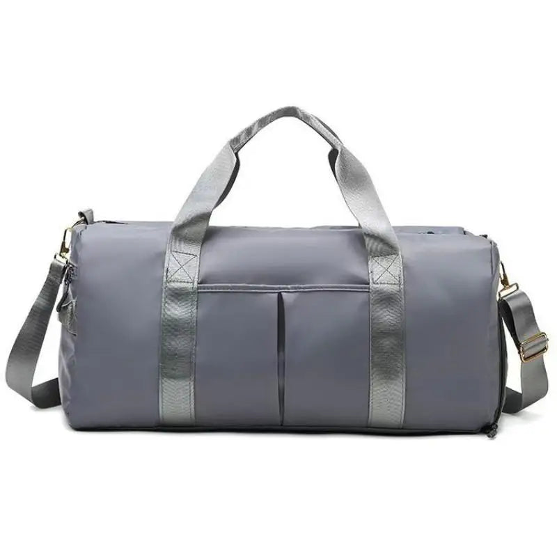 Gym Bag with Shoe Compartment and Wet Bag Airplane Travel Duffel Bag Sports Fitness Tote Bag for Swimming Yoga【Smq】