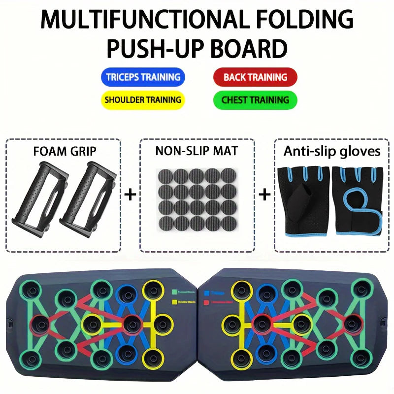 Revolutionary Push-Up Board Set: Portable and Multifunctional Fitness Equipment for Total Upper Body Strength Training