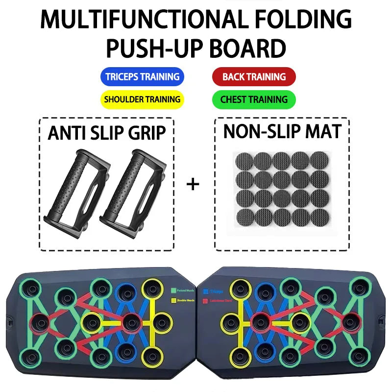 Revolutionary Push-Up Board Set: Portable and Multifunctional Fitness Equipment for Total Upper Body Strength Training