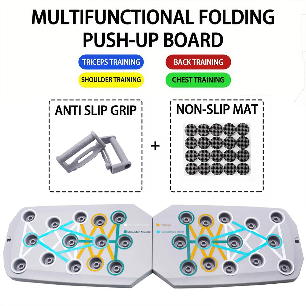 Revolutionary Push-Up Board Set: Portable and Multifunctional Fitness Equipment for Total Upper Body Strength Training
