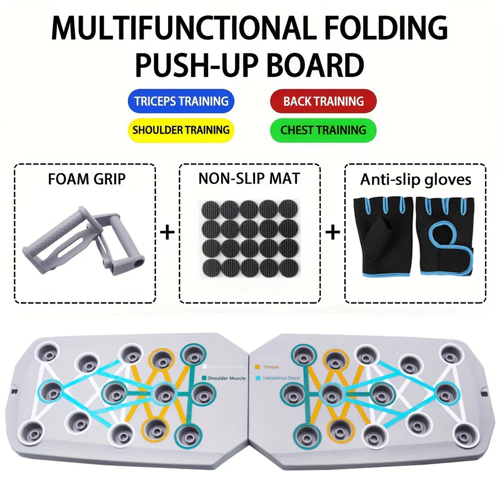 Revolutionary Push-Up Board Set: Portable and Multifunctional Fitness Equipment for Total Upper Body Strength Training