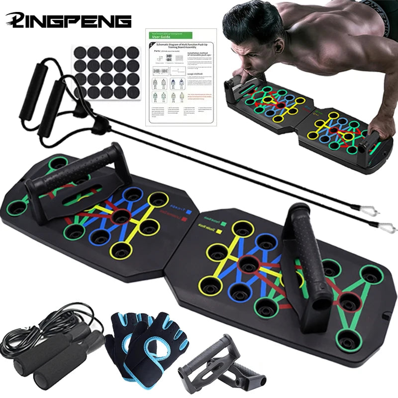 Revolutionary Push-Up Board Set: Portable and Multifunctional Fitness Equipment for Total Upper Body Strength Training