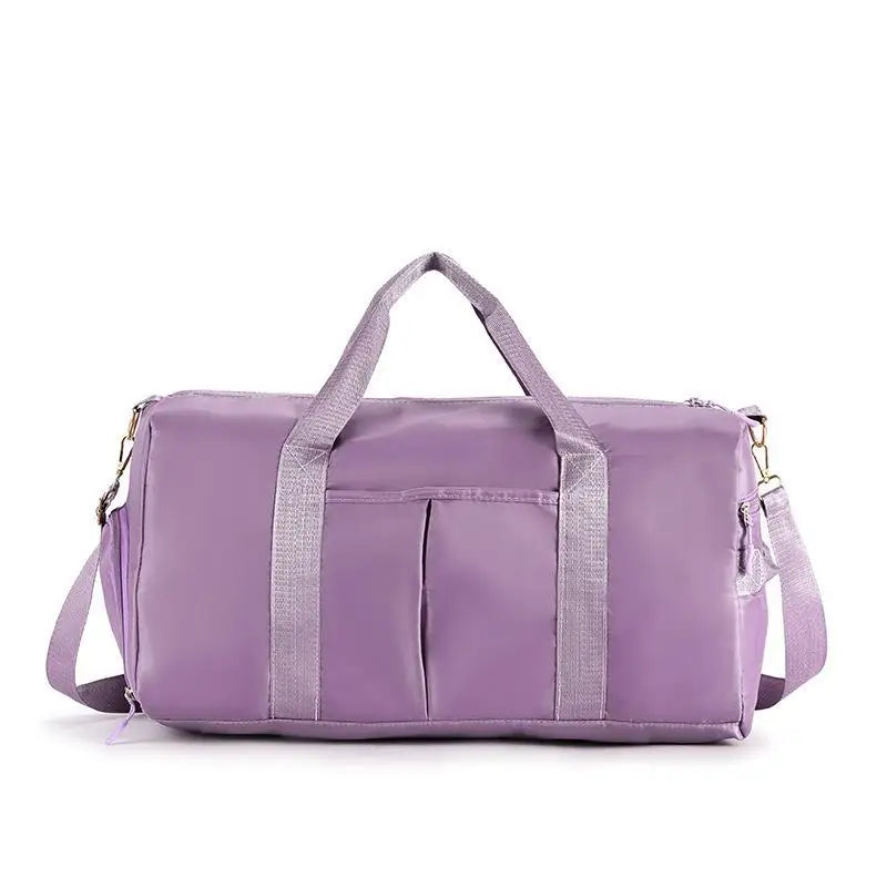 Gym Bag with Shoe Compartment and Wet Bag Airplane Travel Duffel Bag Sports Fitness Tote Bag for Swimming Yoga【Smq】